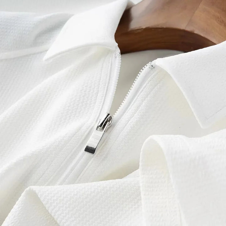 Polo uomo zip quarto sportivo