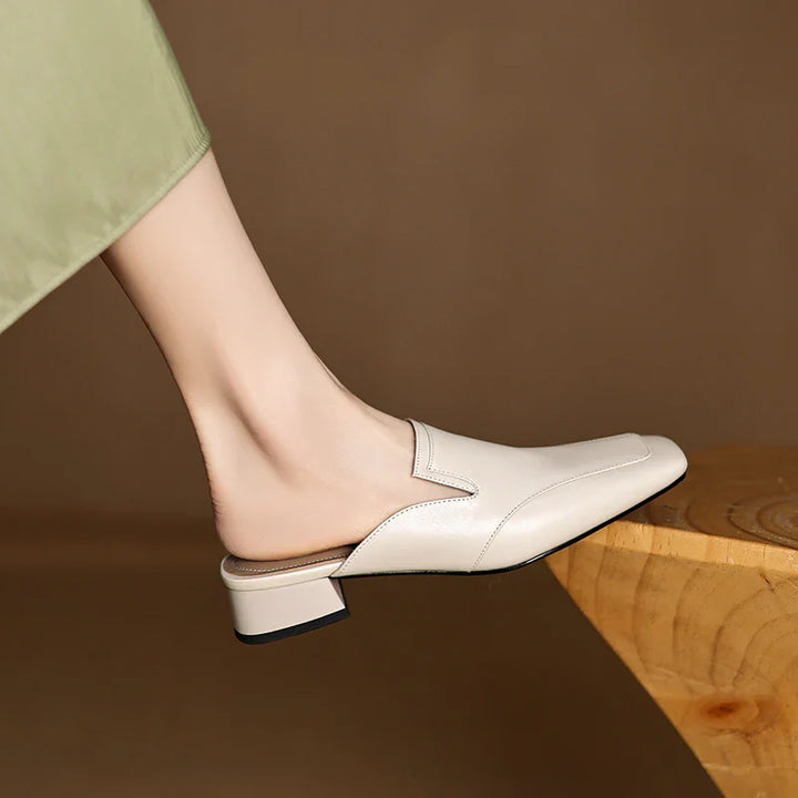 Mules donna eleganti in pelle