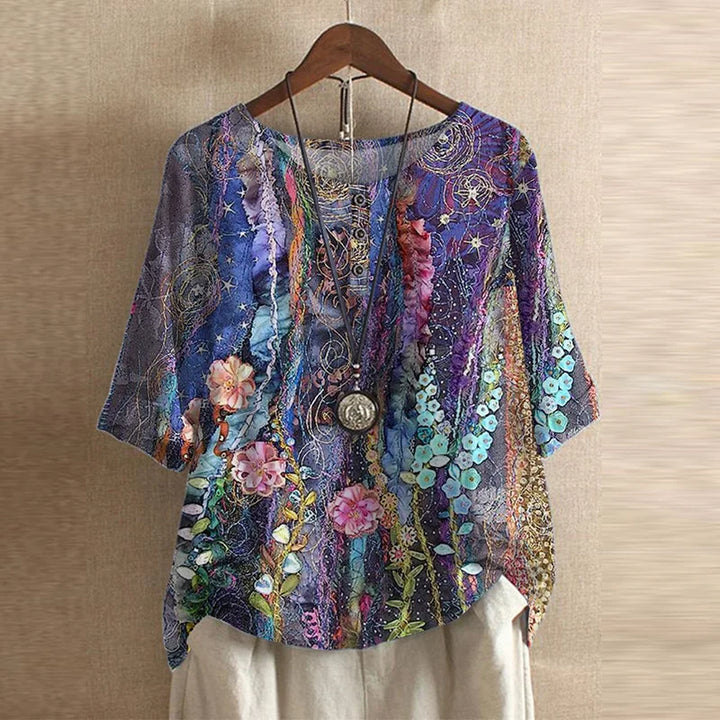 T shirt lussuosa donna stile retrò