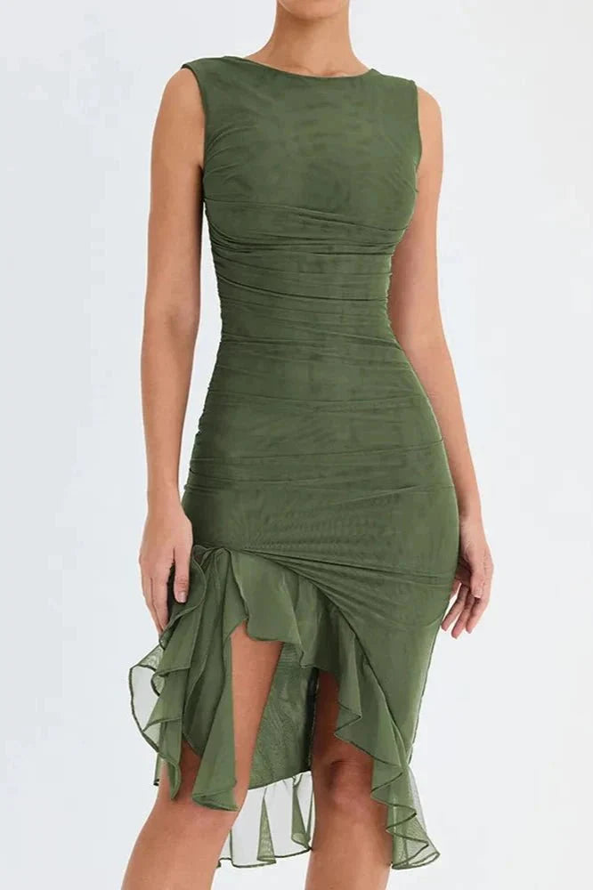 Elegante Abito Midi Donna Raffinato e Affascinante