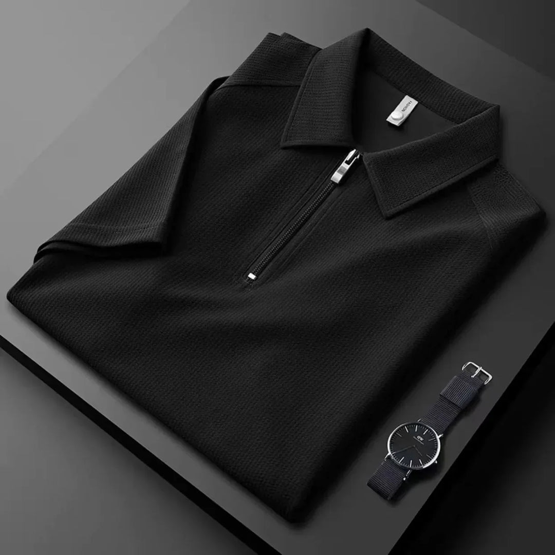 Polo uomo zip quarto sportivo