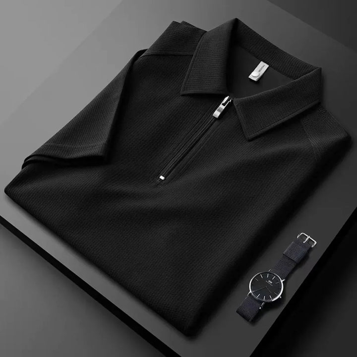 Polo uomo zip quarto sportivo