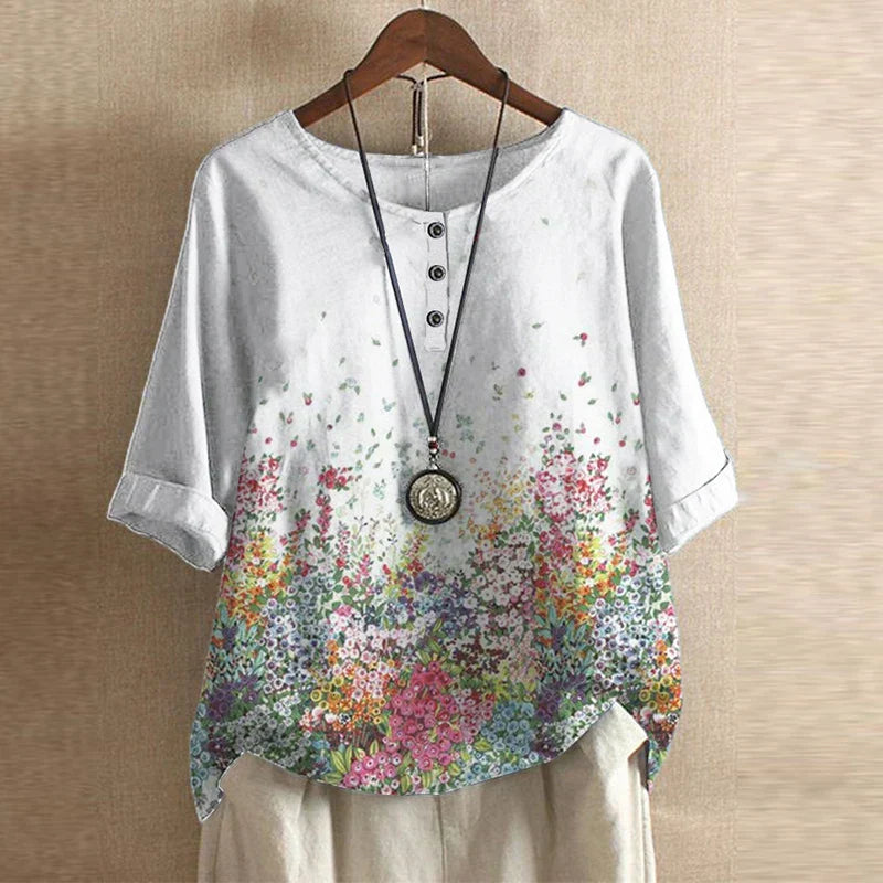 T shirt lussuosa donna stile retrò