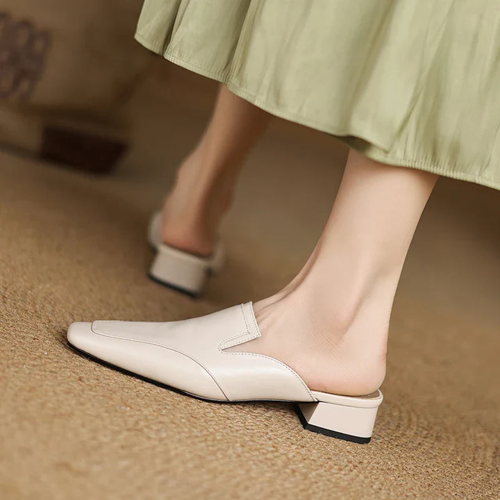 Mules donna eleganti in pelle