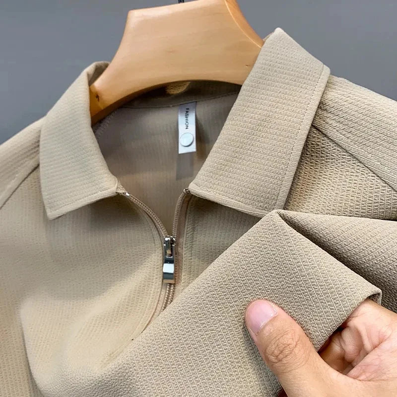 Polo uomo zip quarto sportivo