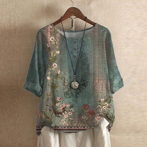T shirt lussuosa donna stile retrò