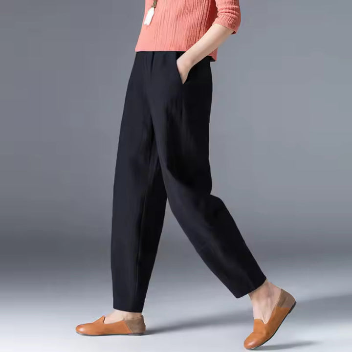 Pantaloni donna estivi gamba affusolata
