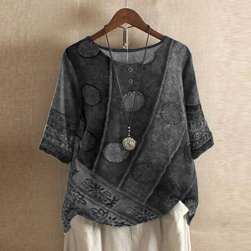 T shirt lussuosa donna stile retrò