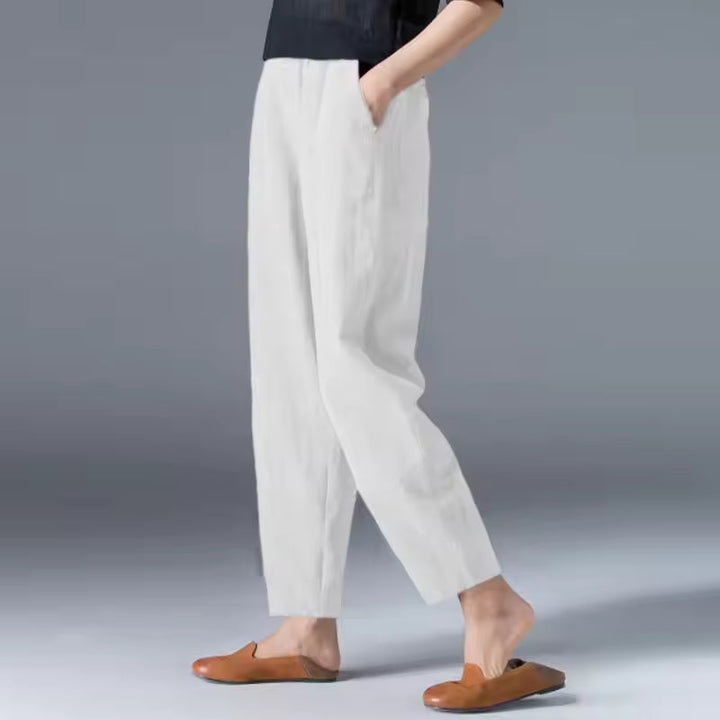 Pantaloni donna estivi gamba affusolata