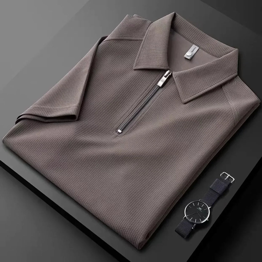 Polo uomo zip quarto sportivo