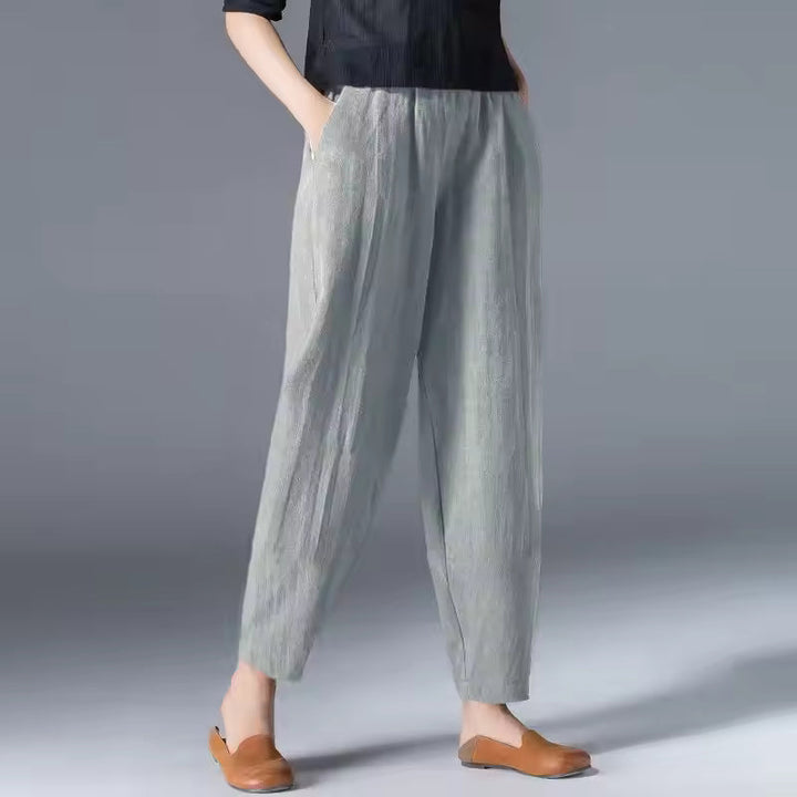 Pantaloni donna estivi gamba affusolata