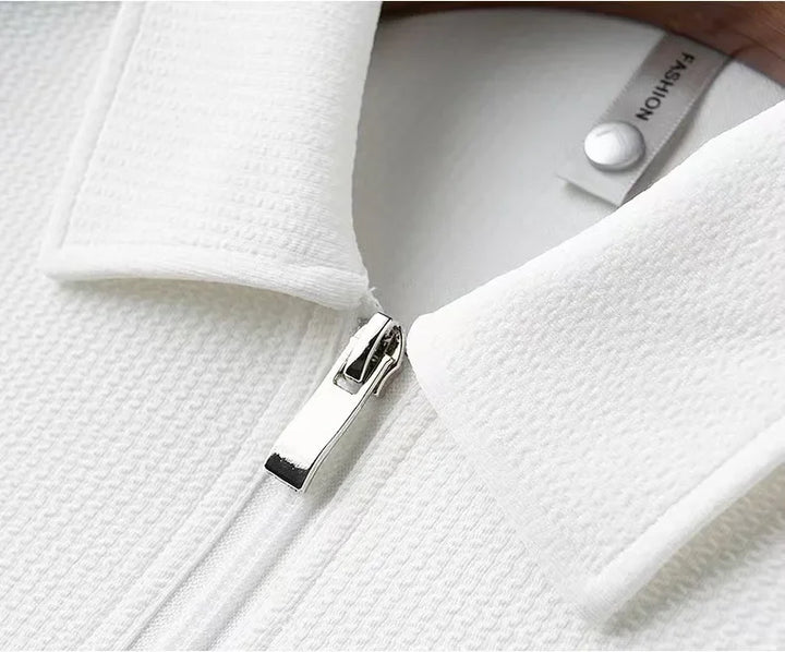 Polo uomo zip quarto sportivo
