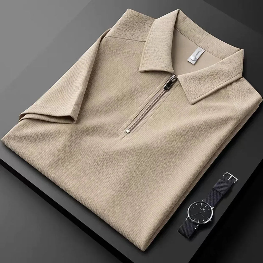Polo uomo zip quarto sportivo