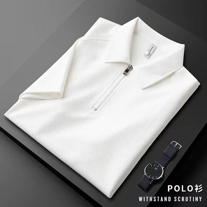 Polo uomo zip quarto sportivo