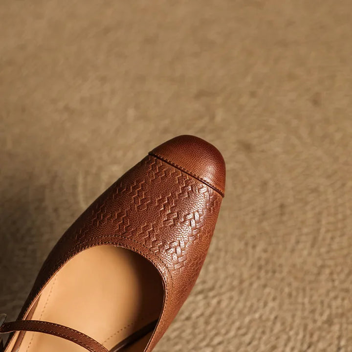 Mules donna eleganti in pelle con cinturino