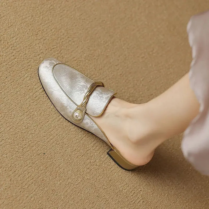Mules donna satin eleganti