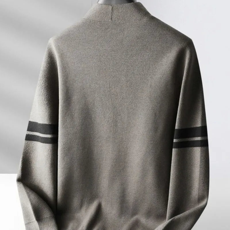 Cardigan Uomo in Maglia Fatto a Mano Vestibilità Classica
