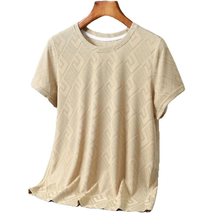 T shirt lussuosa uomo texture embossed