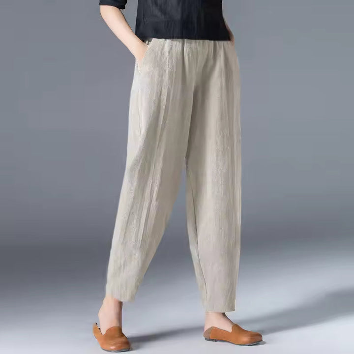 Pantaloni donna estivi gamba affusolata