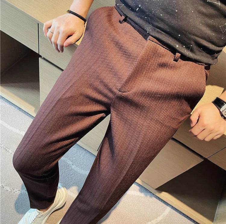 Pantaloni uomo slim fit moderni eleganti