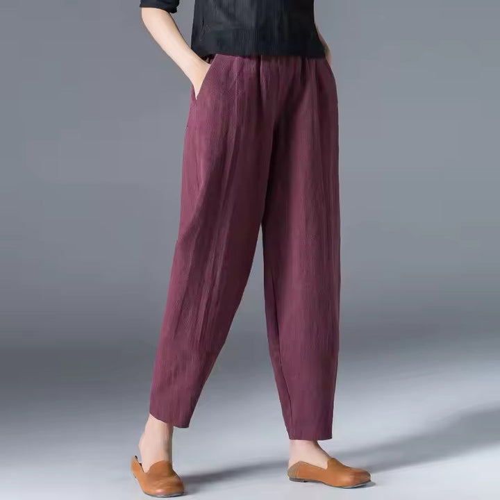 Pantaloni donna estivi gamba affusolata