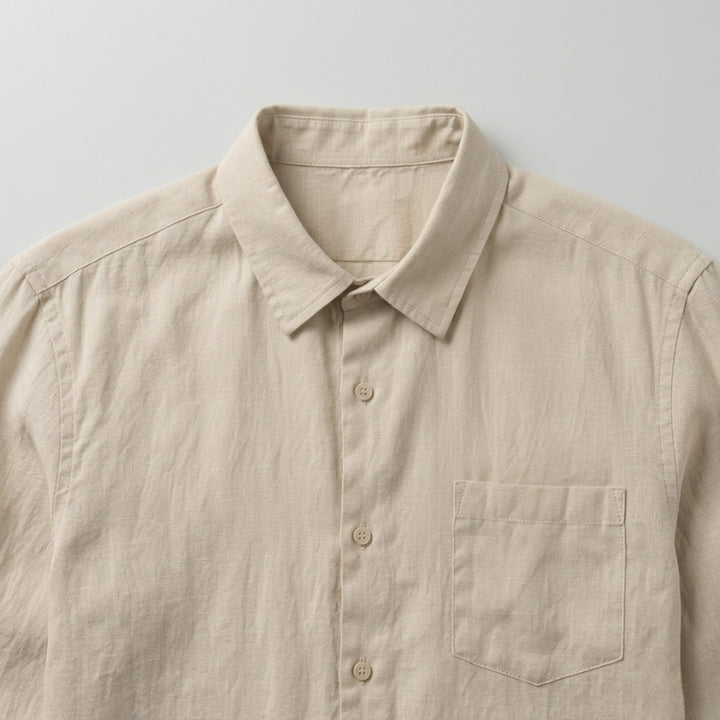 Camicia in Lino Uomo 100% Lino Vestibilità Oversize
