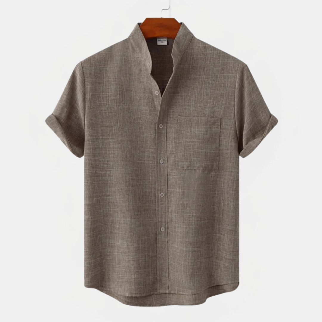 Marco – Camicia uomo manica corta collo alla coreana