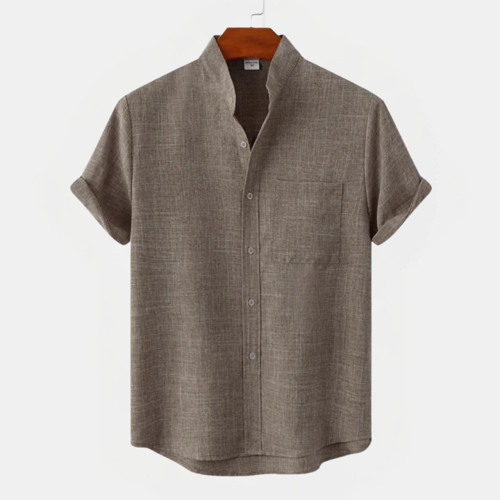 Marco – Camicia uomo manica corta collo alla coreana