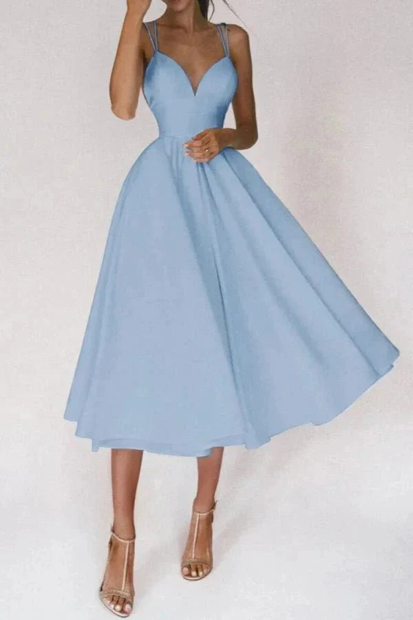 Elegante Abito Midi Alazne Donna Raffinato
