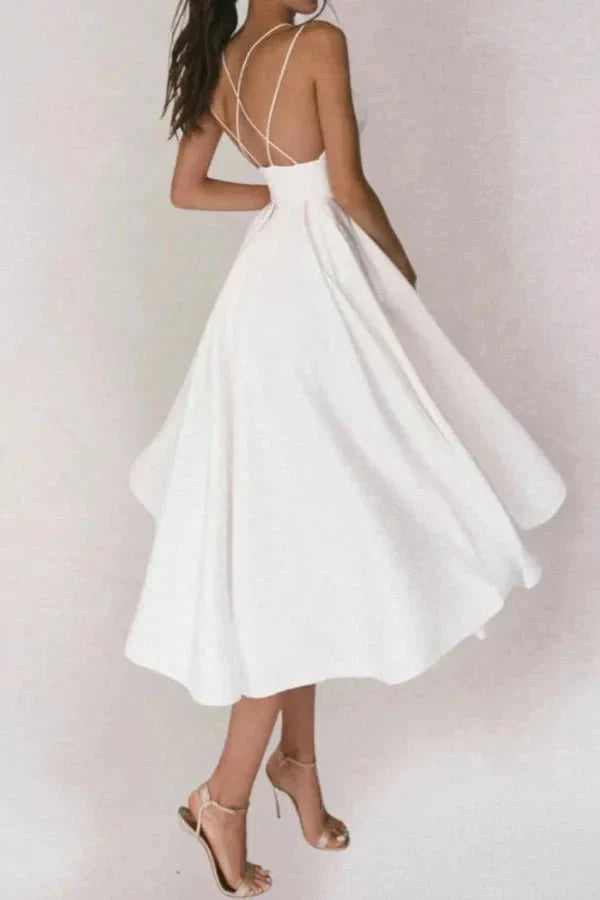 Elegante Abito Midi Alazne Donna Raffinato