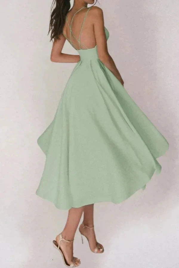 Elegante Abito Midi Alazne Donna Raffinato