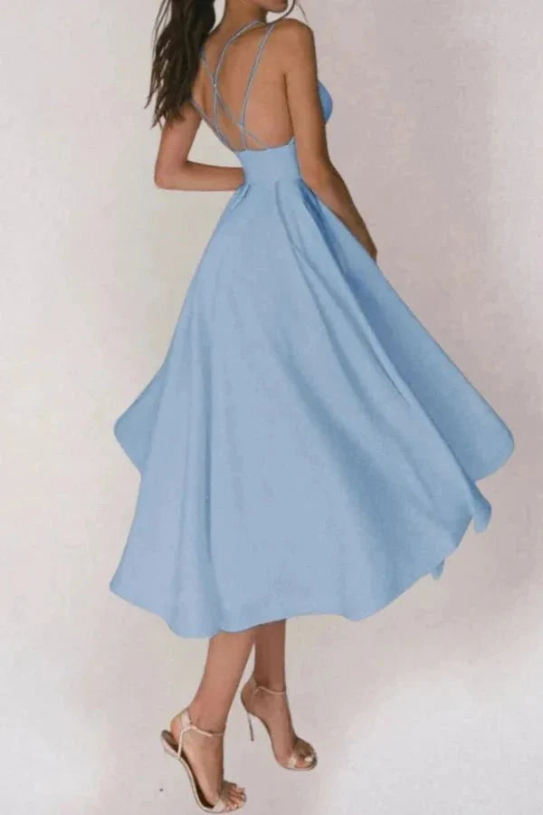 Elegante Abito Midi Alazne Donna Raffinato