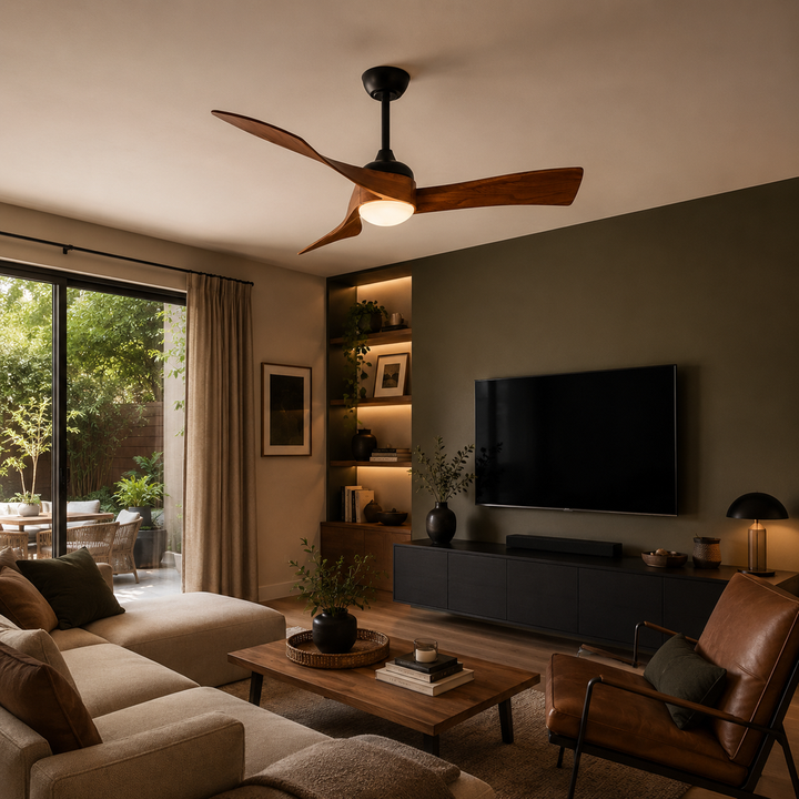 Ventilatore a Soffitto Silenzioso – Design Moderno per il Comfort di Casa