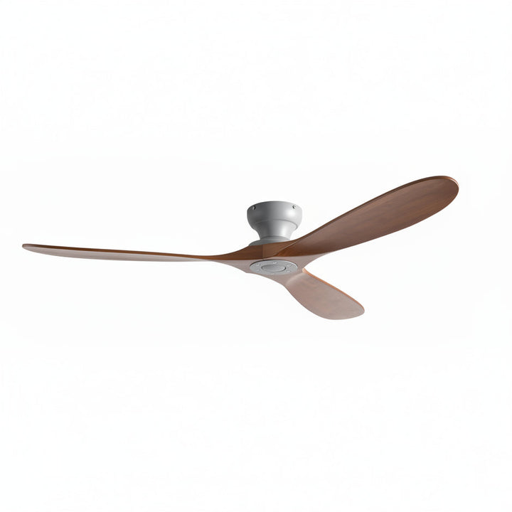 Ventilatore a Soffitto in Legno Massello con Luce LED – Reversibile Estate/Inverno