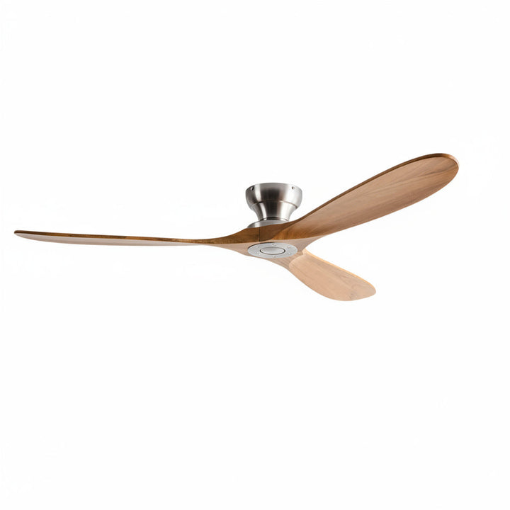 Ventilatore a Soffitto in Legno Massello con Luce LED – Reversibile Estate/Inverno