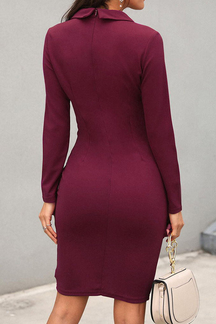 Abito raffinato ufficio donna midi