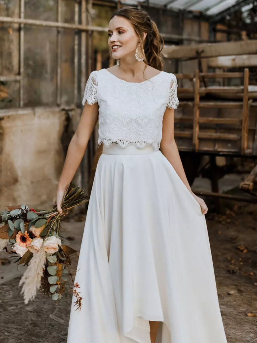 Abito estivo lussuoso sposa due pezzi