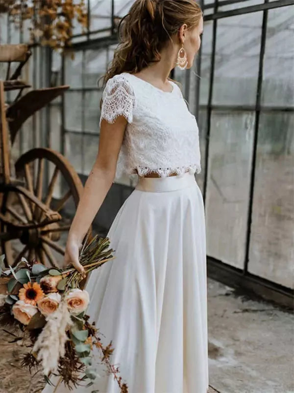 Abito estivo lussuoso sposa due pezzi