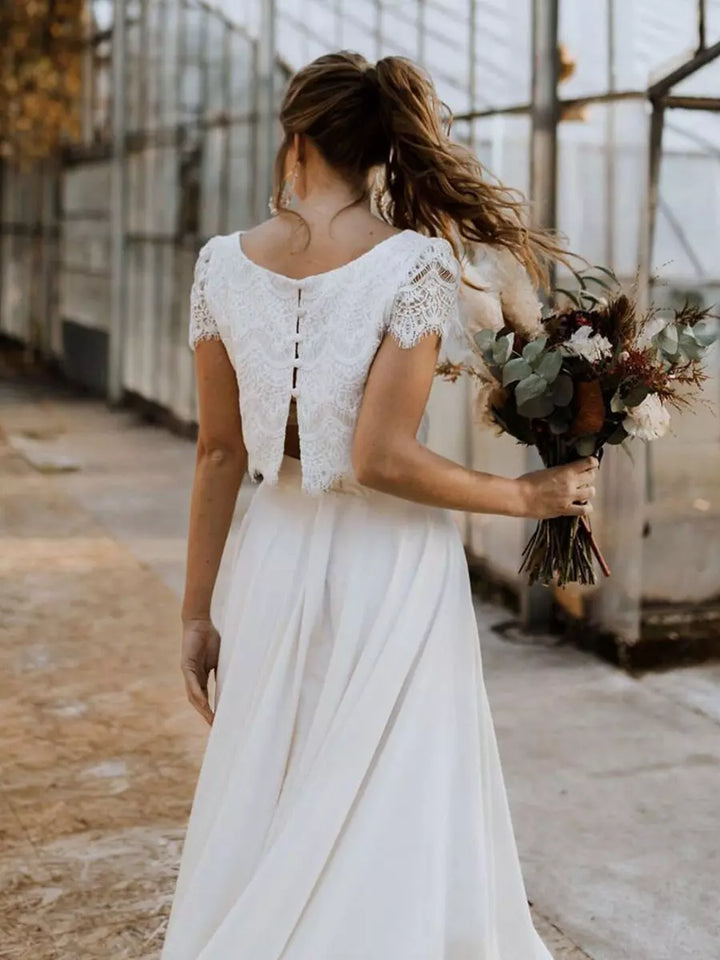 Abito estivo lussuoso sposa due pezzi