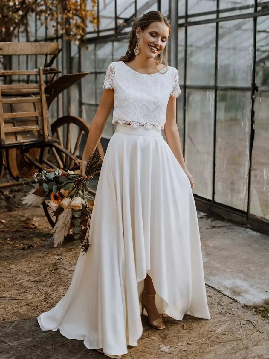 Abito estivo lussuoso sposa due pezzi