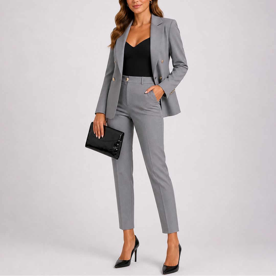 Tailleur Donna Suit con Blazer Sartoriale e Pantalone Slim