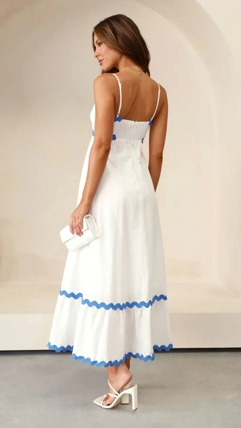 Elegante Abito Lungo Amillia Donna Glamour Raffinato