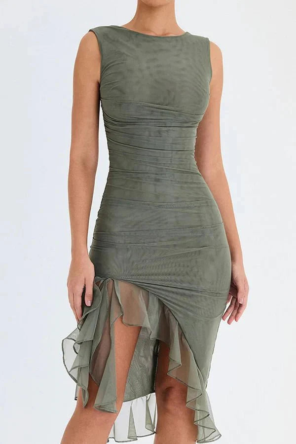 Elegante Abito Midi Donna Raffinato e Affascinante