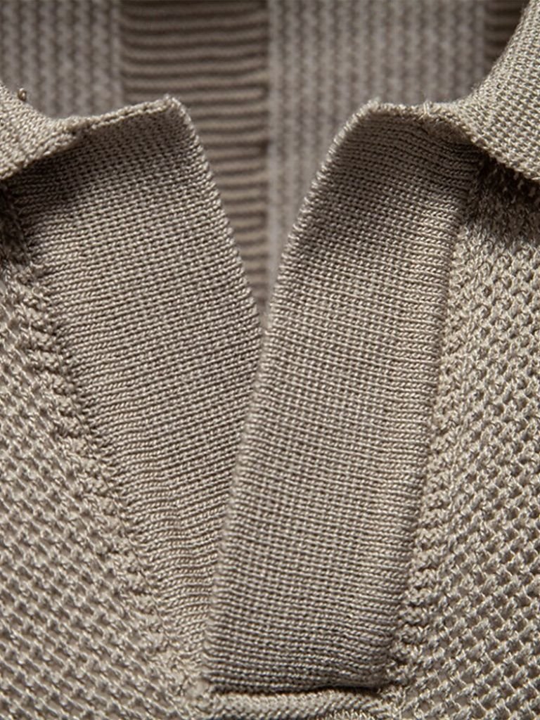 Polo Uomo Beige Stile Classico Senza Tempo