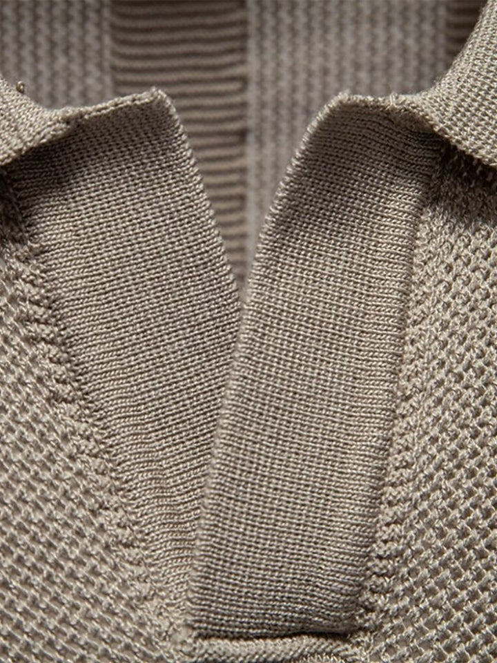 Polo Uomo Beige Stile Classico Senza Tempo