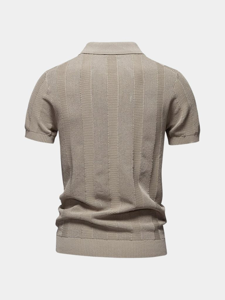 Polo Uomo Beige Stile Classico Senza Tempo