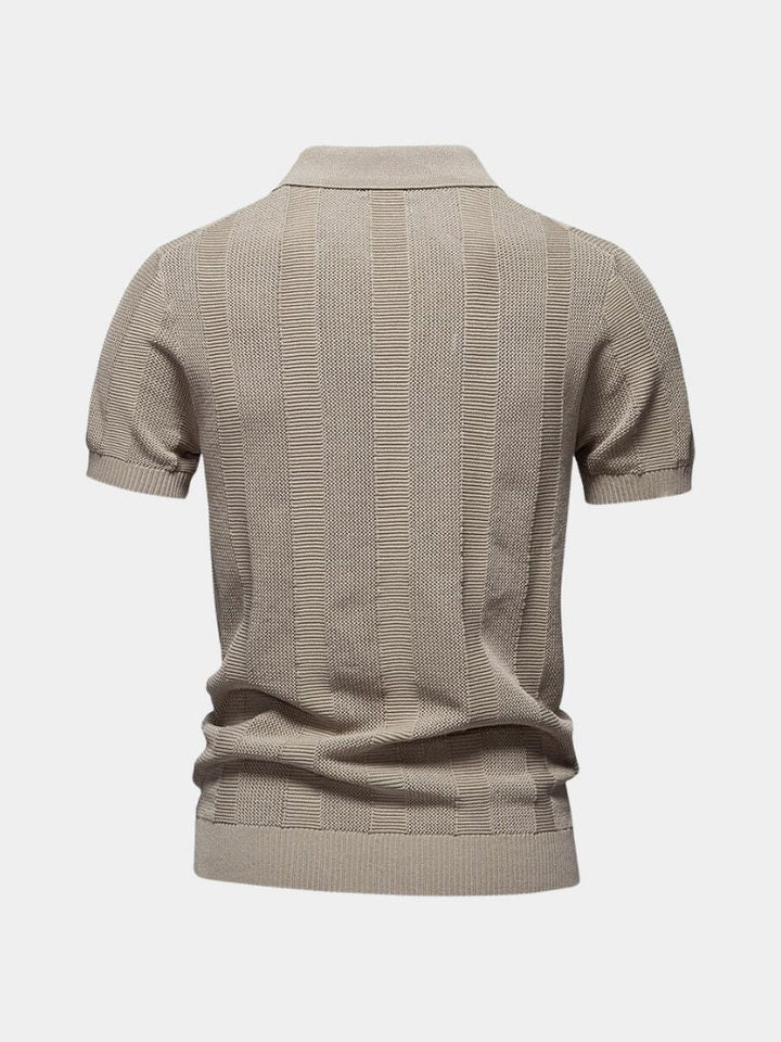 Polo Uomo Beige Stile Classico Senza Tempo
