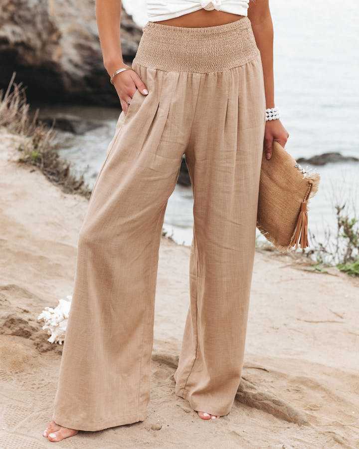 Pantaloni donna estivi eleganti larghi