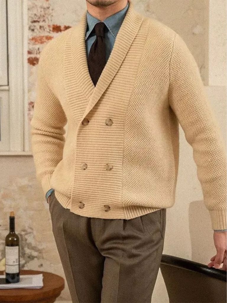 Cardigan elegante in maglia italiana