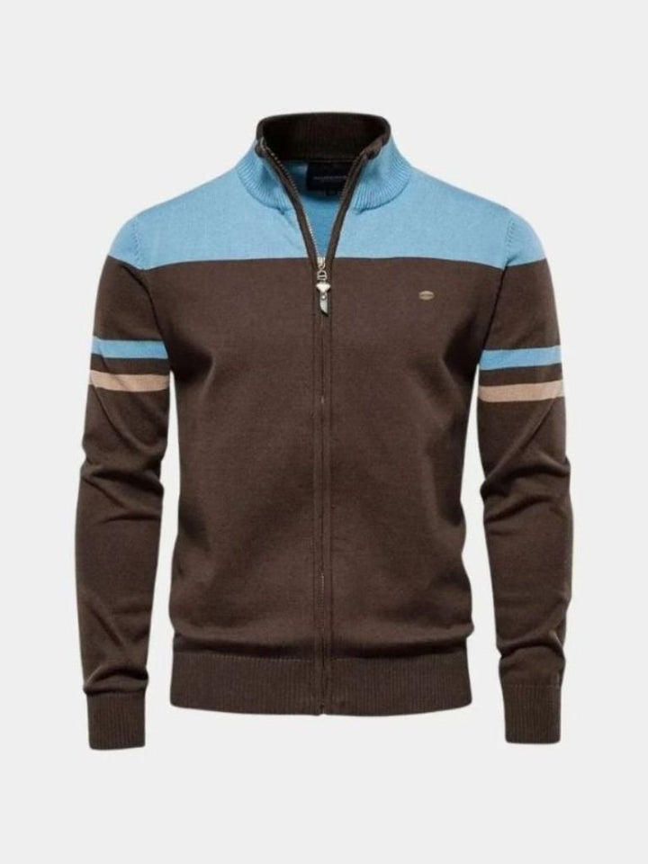 Cardigan Maglione con zip Collo alto Maglieria